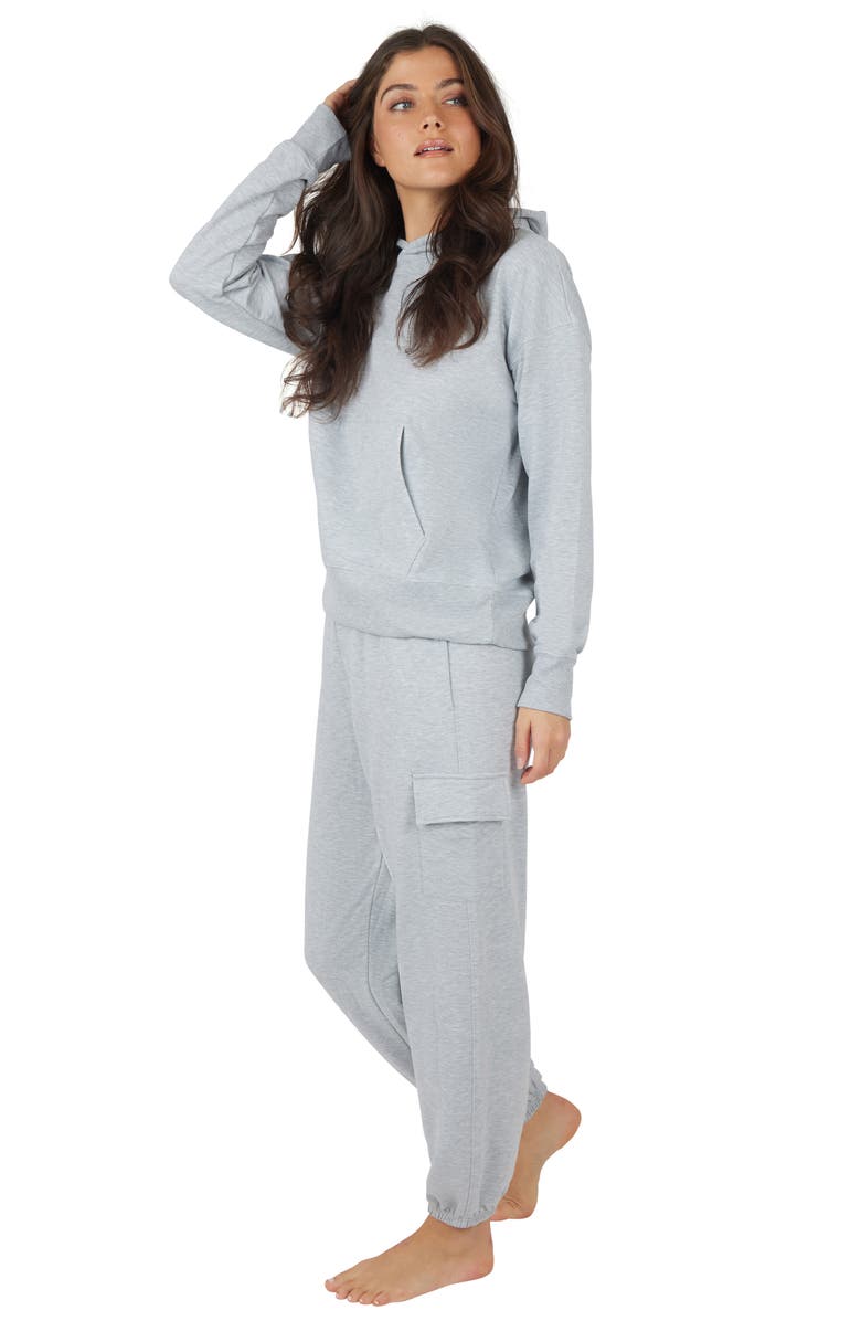 90 DEGREE BY REFLEX Brushed Terry Time Off Perfect Hoodie, Alternate, color, 