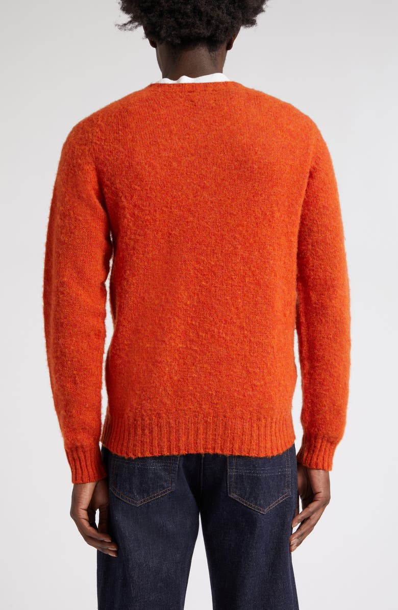 Drake's Brushed Wool Crewneck Sweater, Alternate, color, 