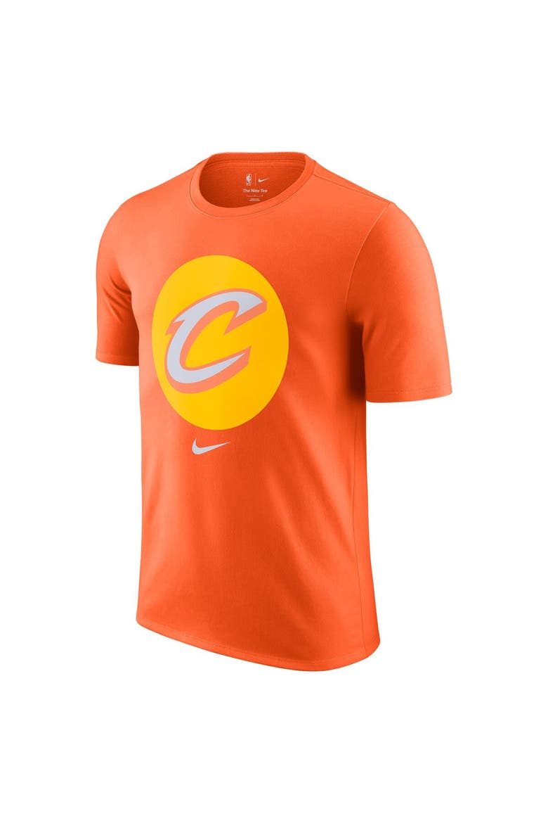 Men's Nike  Orange Cleveland Cavaliers 2025/26 City Edition Remix Essential Logo T-Shirt, Alternate, color, Orange