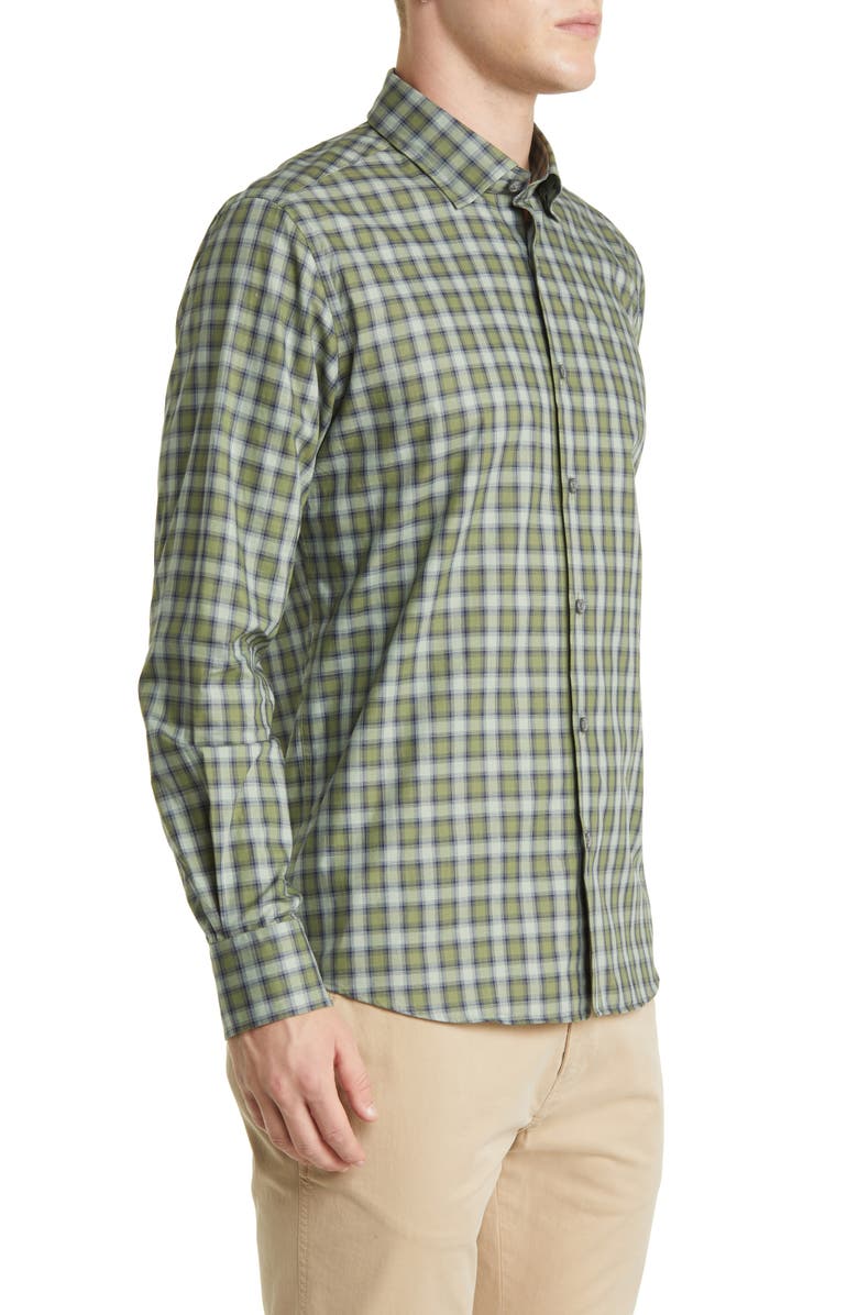 Scott Barber Plaid Button-Up Shirt, Alternate, color, 
