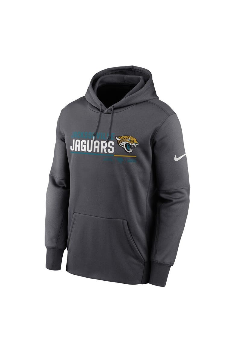 Men's Nike Anthracite Jacksonville Jaguars Prime Logo Name Split Pullover Hoodie, Alternate, color, Anthracite
