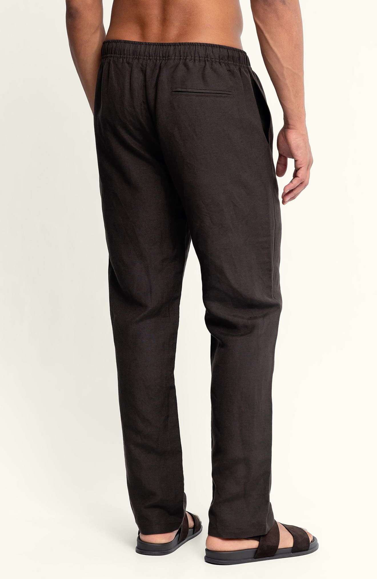 Linen Blend Drawstring Pants - image 4