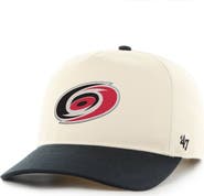 '47 Men's '47 Cream/Black Carolina Hurricanes Logo Hitch Adjustable Hat