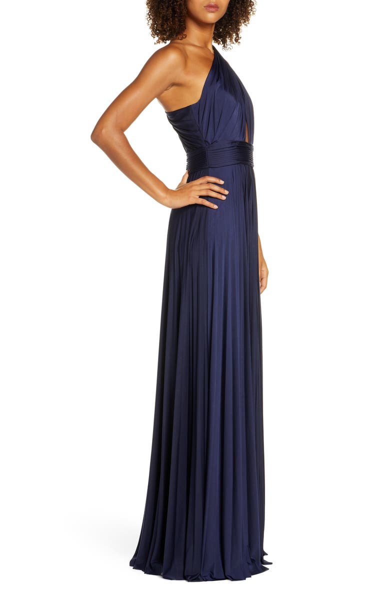 Jill Jill Stuart One-Shoulder Pleat Gown, Alternate, color,
