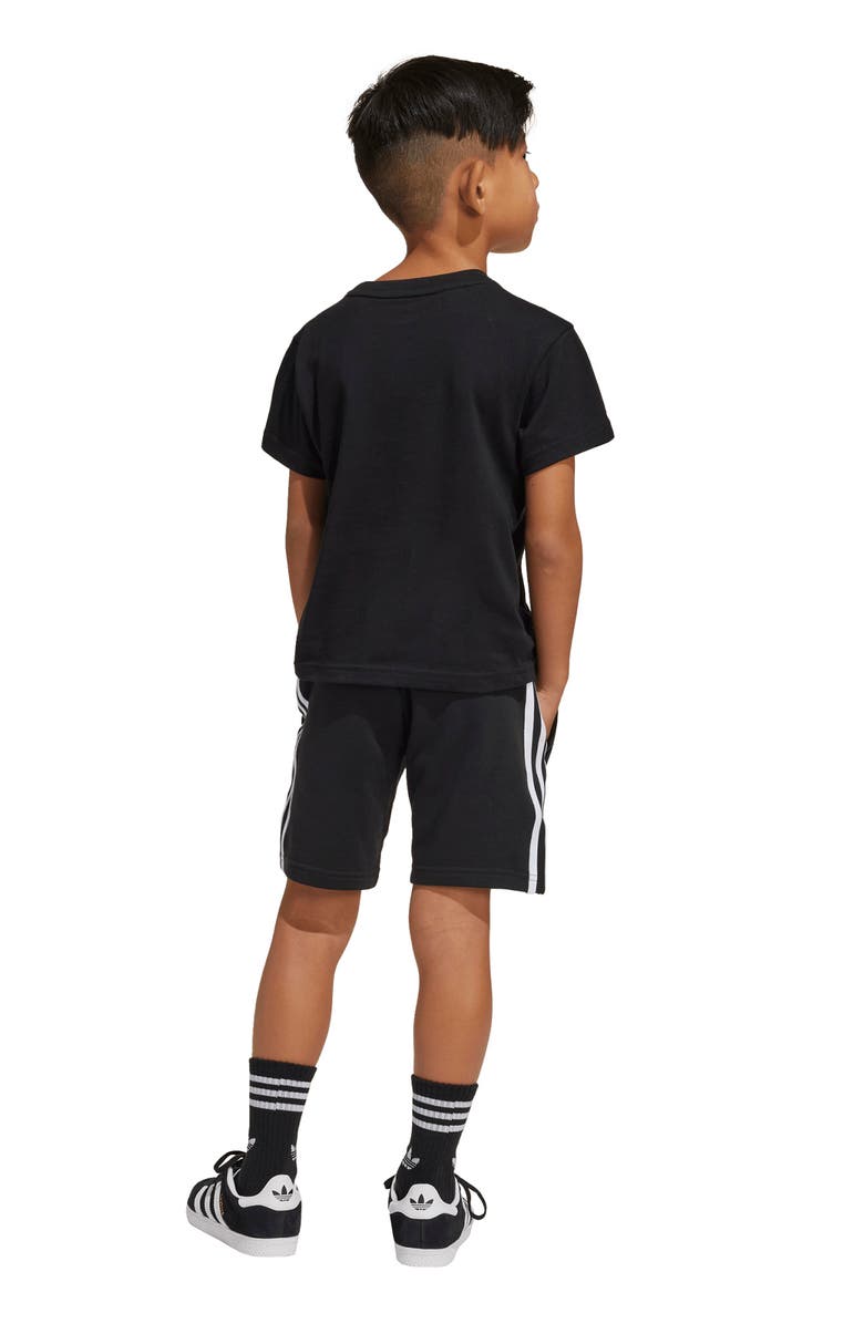 adidas Originals Kids' Adicolor Trefoil T-Shirt & Shorts Set, Alternate, color, 
