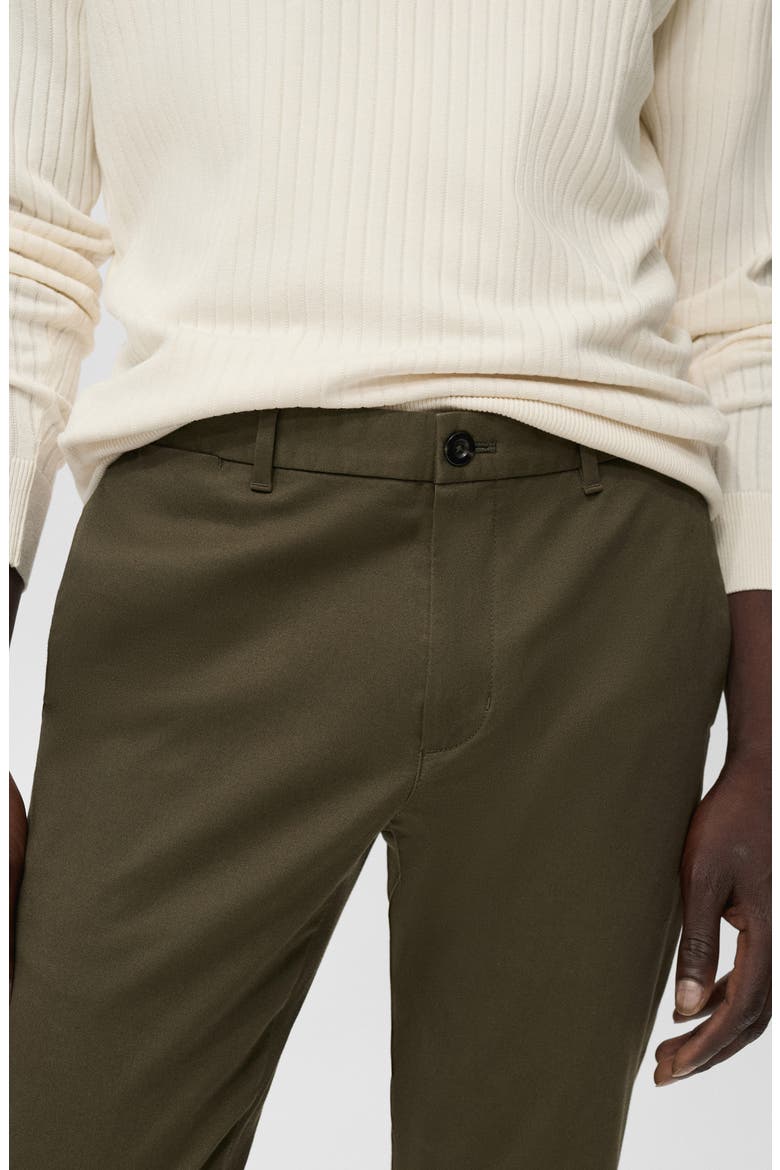 Barna Slim Fit Stretch Twill Chino Pants, Alternate, color, KHAKI GREEN