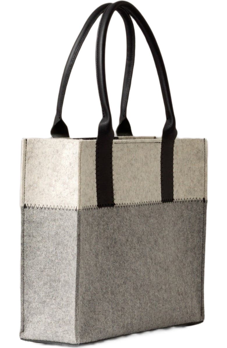 Graf Lantz Jaunt Merino Wool Midi Tote, Alternate, color, Granite / Black
