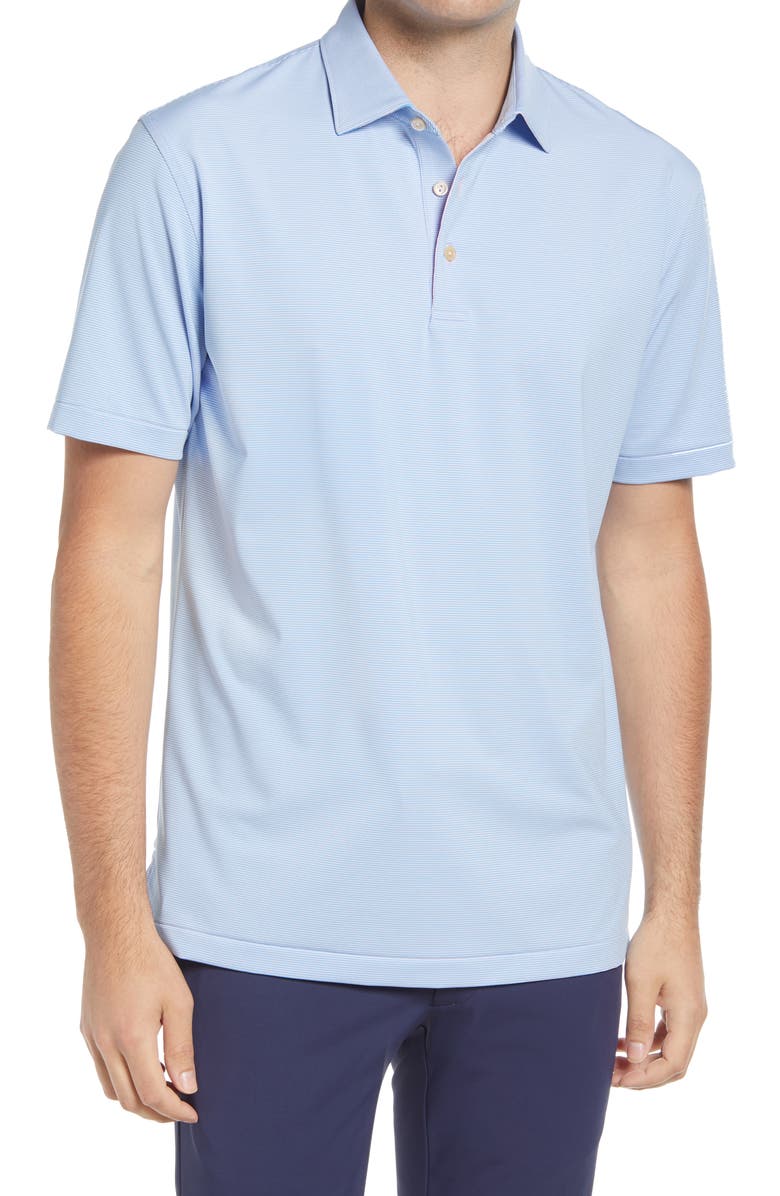 Peter Millar Jubilee Stripe Short Sleeve Performance Polo, Main, color,