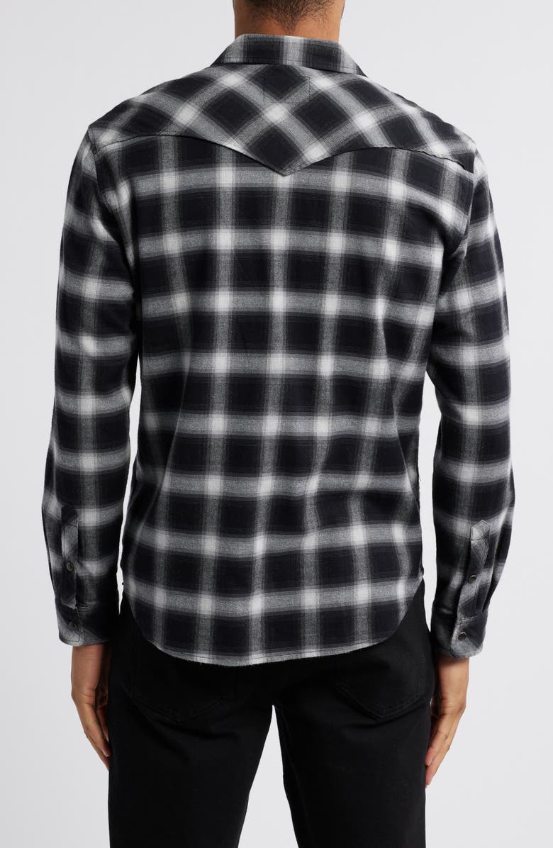 Rails Roy Relaxed Fit Plaid Stretch Cotton Snap-Up Shirt, Alternate, color, 