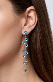 JARDIN Crystal Waterfall Duster Earrings