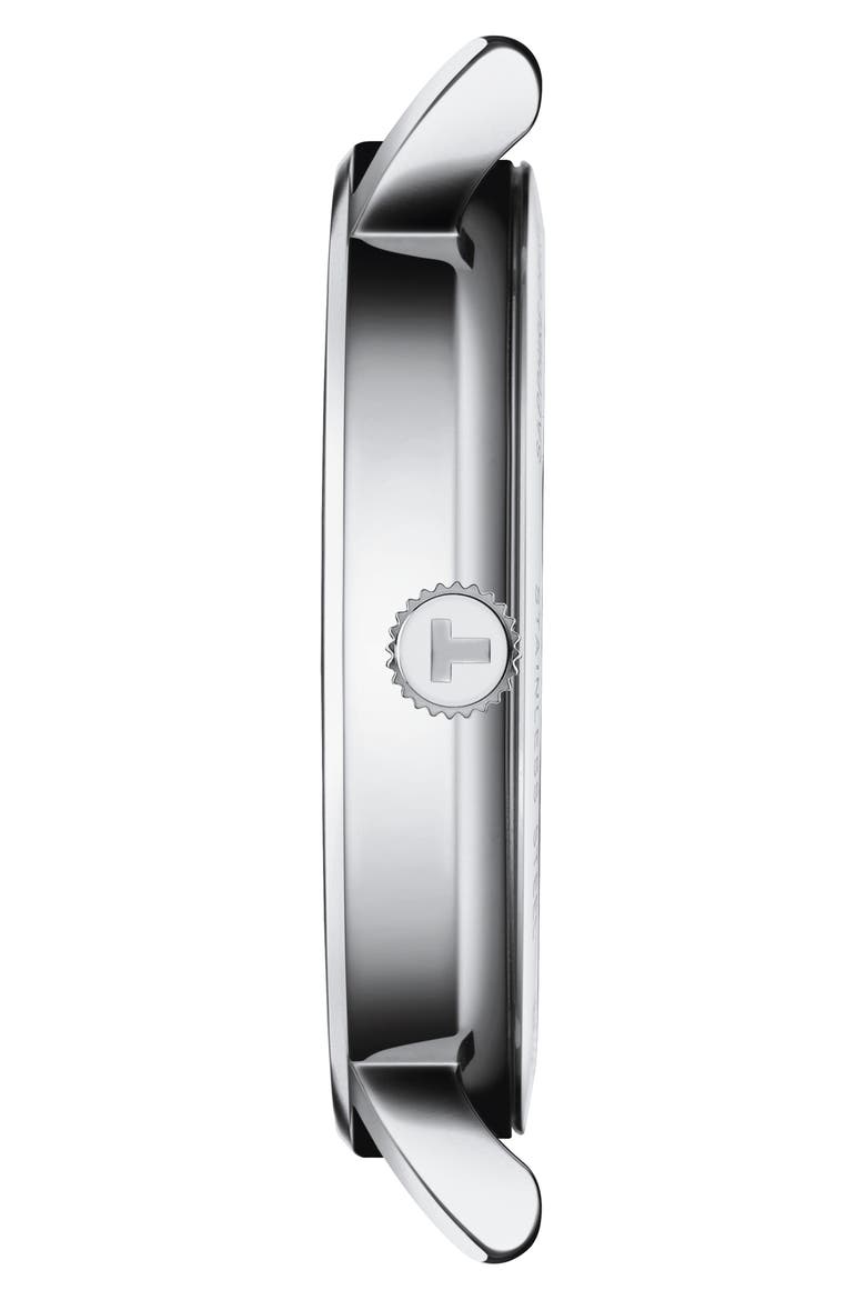 T-Classic Carson Bracelet Watch, 30mm, Alternate, color, SILVER