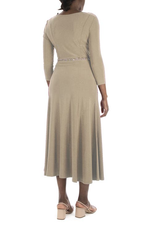 Waist Belt Midi Dress