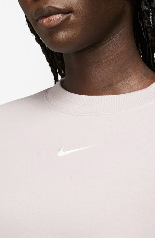 Nike Phoenix Fleece Crewneck Sweatshirt In Pink
