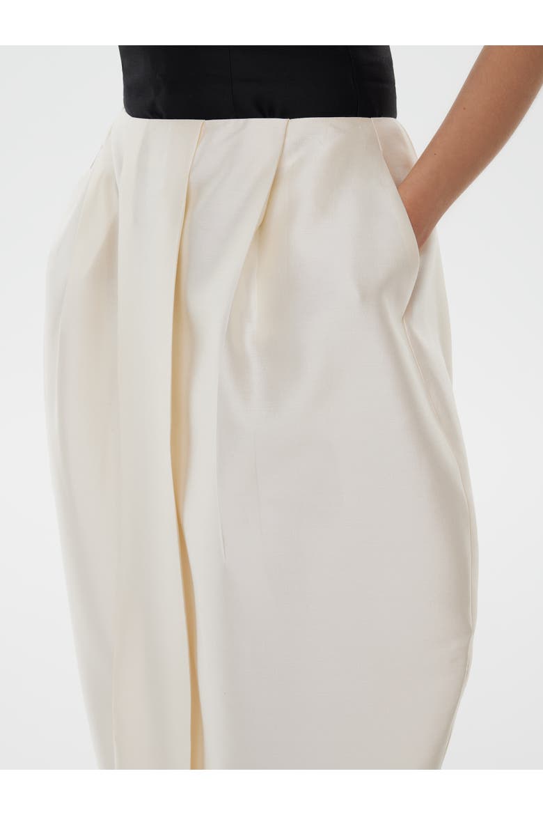 Bridal Silk Wool Blend Tulip Skirt, Alternate, color, Starlight White