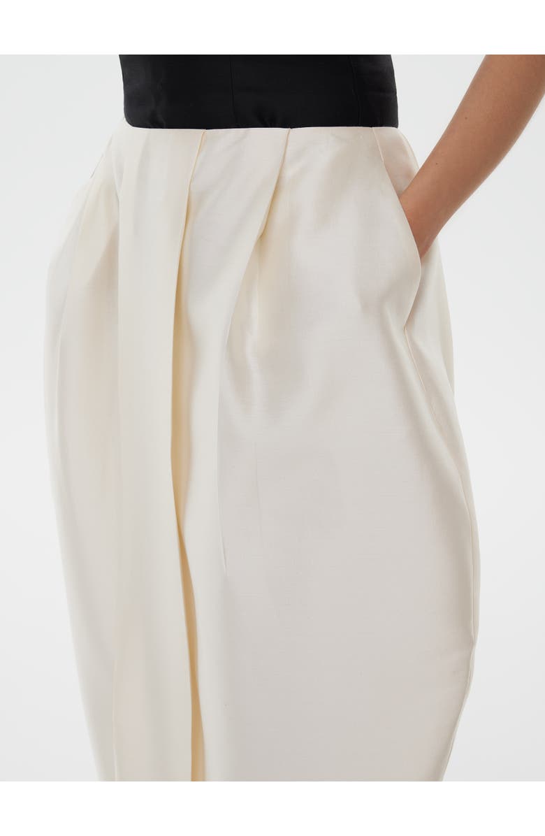 Alas Bridal Silk Wool Blend Tulip Skirt, Alternate, color, Starlight White