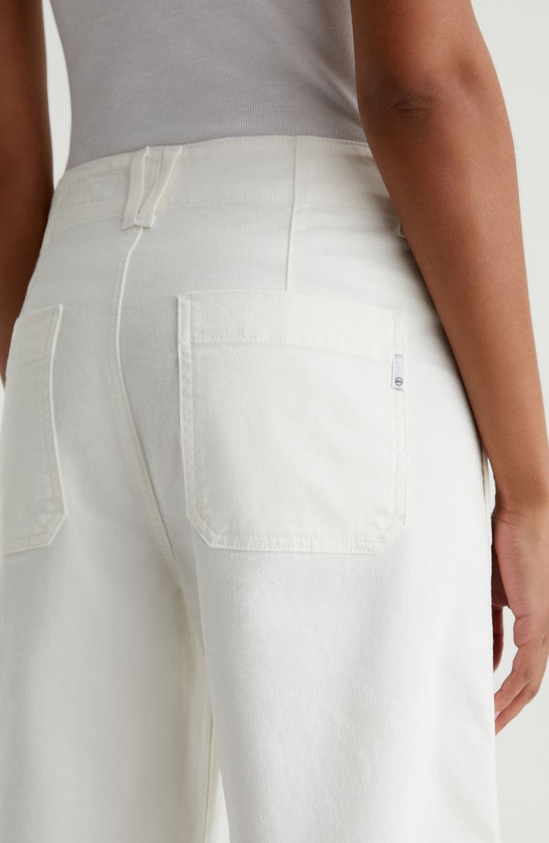 AG Natasha High Waist Flare Ankle Pants, Alternate, color, Powder