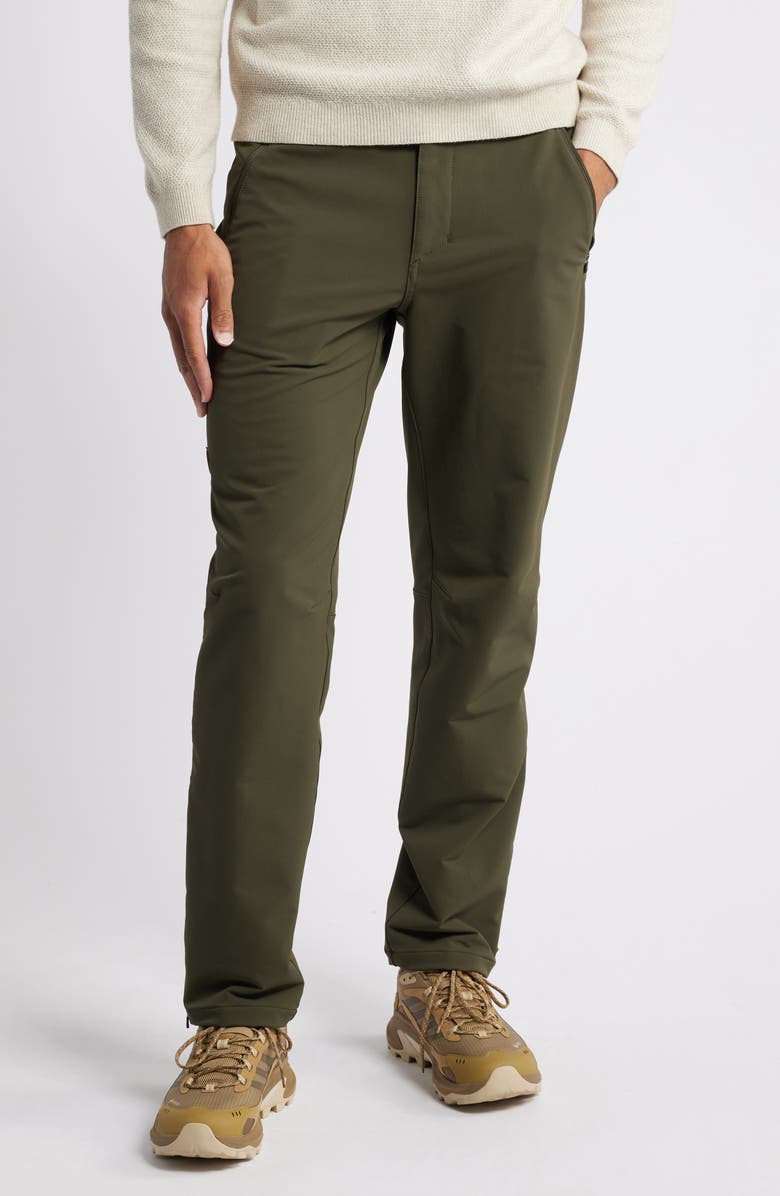 Fjällräven Abisko Winter Stretch Pants, Main, color, Deep Forest