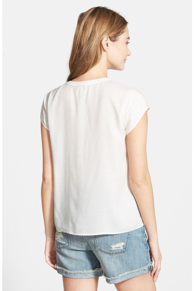Embroidered Yoke Top, Alternate, color, IVORY PRISTINE