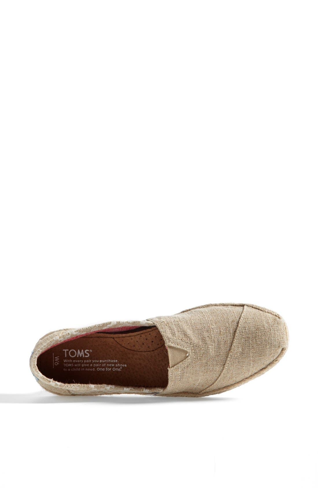 TOMS 'Classic' Embroidered Slip-On, Alternate, color, 
