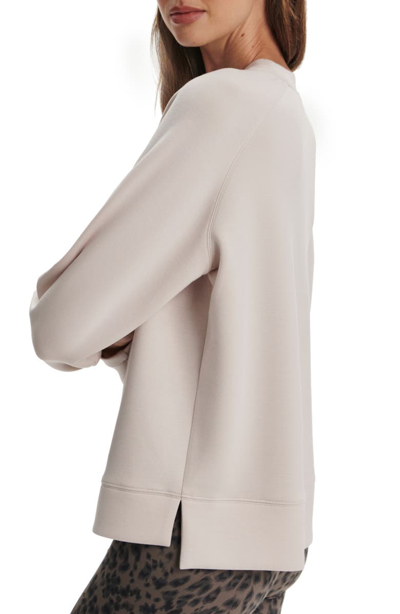 Varley Zosia Midlayer Crewneck Sweatshirt, Alternate, color, Silver Grey