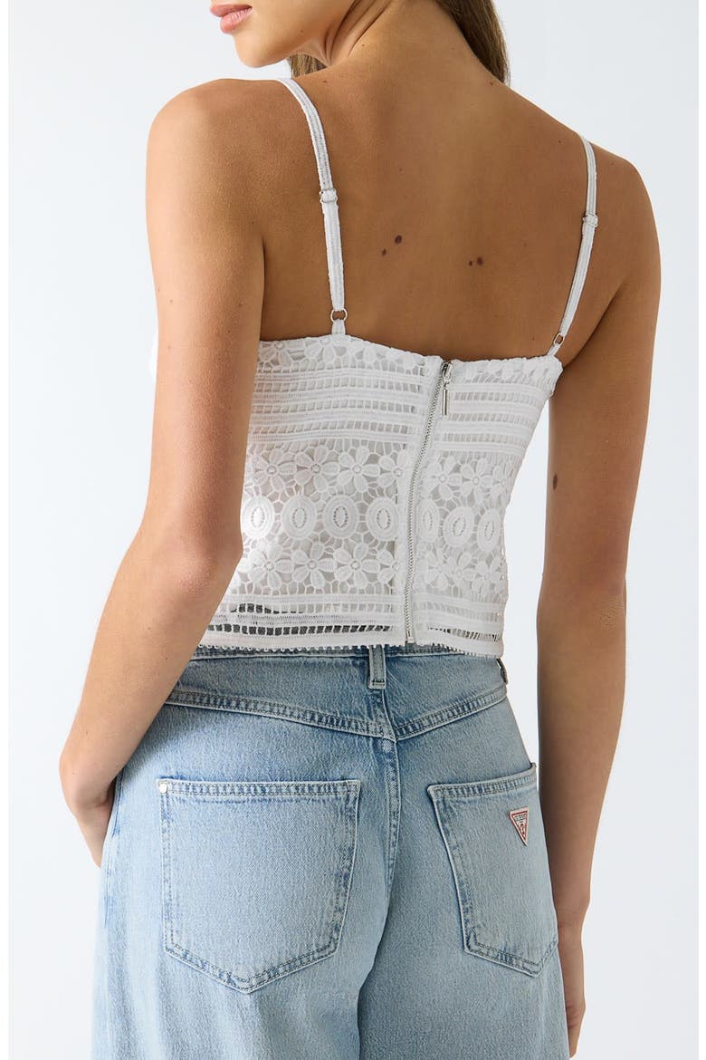 Natasha Lace Cami Top, Alternate, color, WHITE