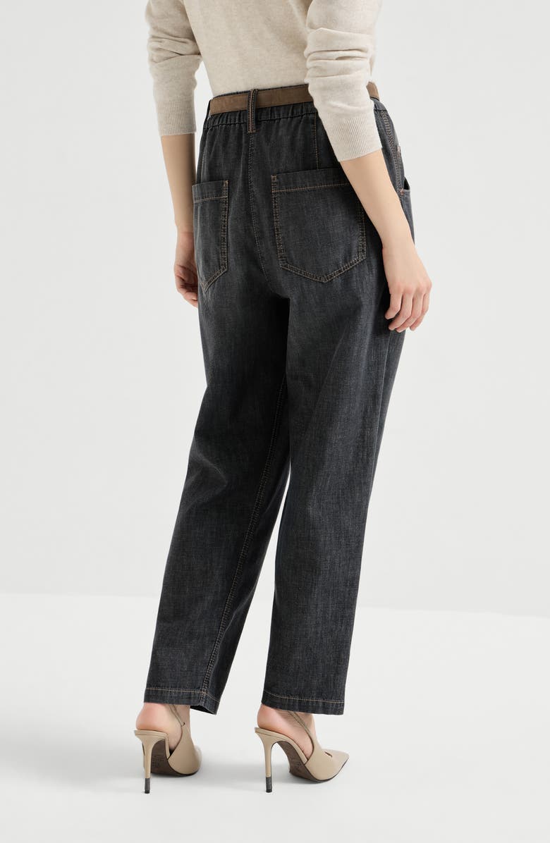 Brunello Cucinelli Five-pocket trousers, Alternate, color, Dark Grey