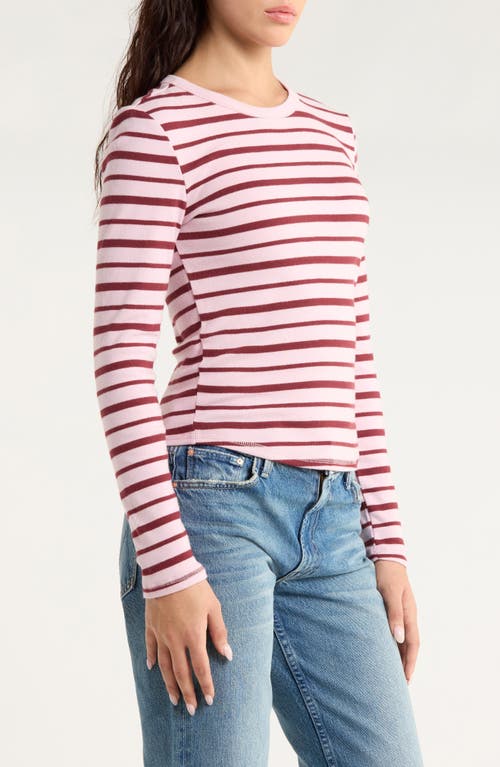 Pacsun Jamie Stripe Long Sleeve Cotton Top In Multi