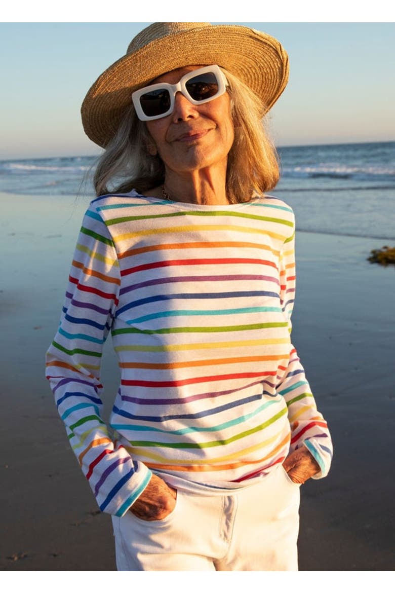 MINQUIERS PRIDE - Rainbow Striped Shirt, Alternate, color, multico