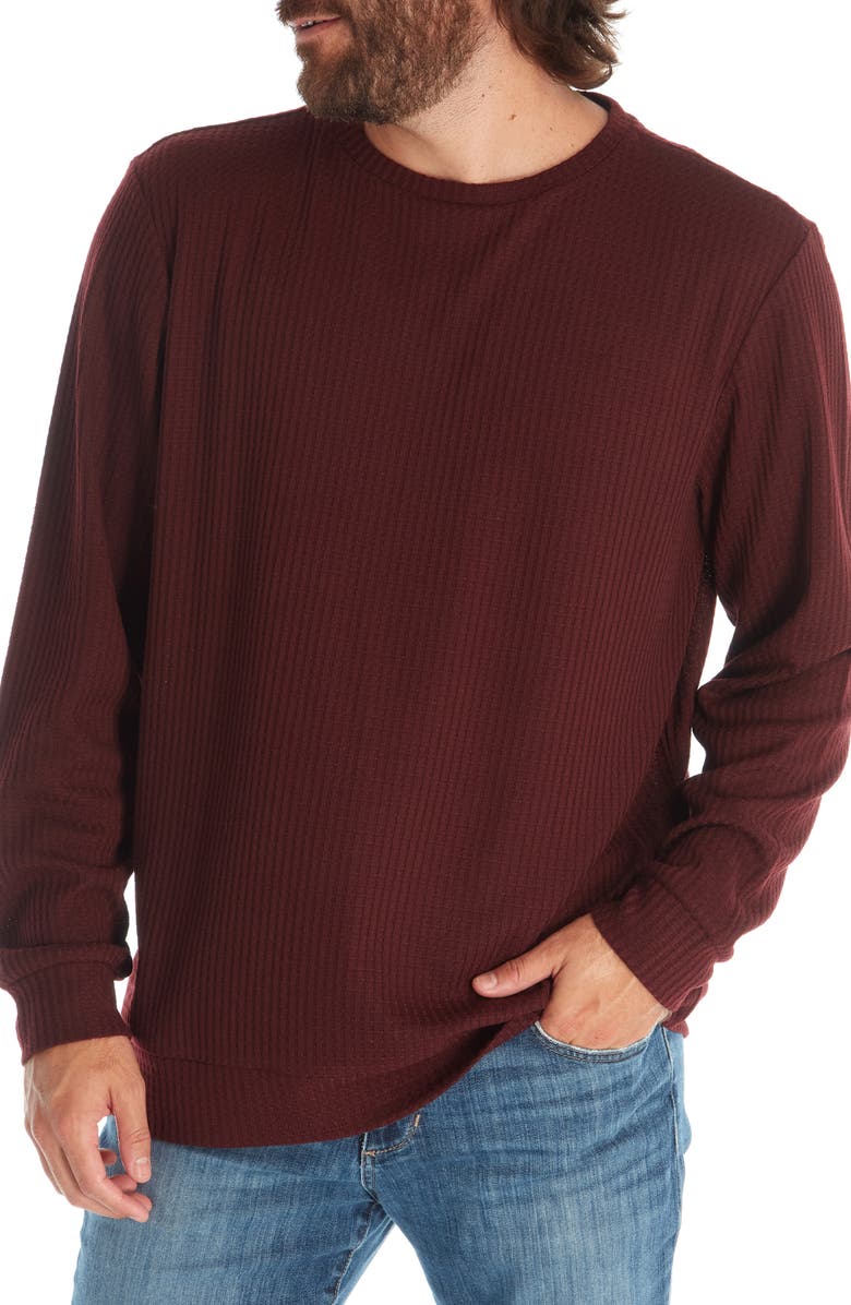 PX Saul Long Sleeve Thermal T-Shirt, Alternate, color, Burgundy