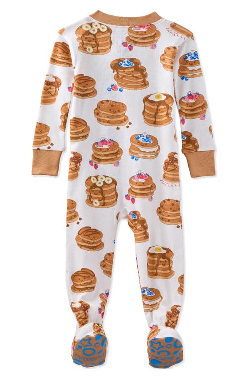 Butterblu Cruz Fitted One-piece Organic Cotton Footie Pajamas In Multi