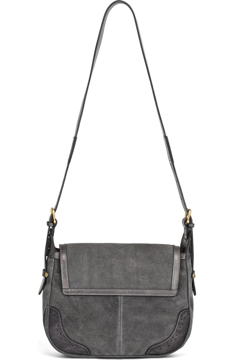 OLD TREND Camellia Genuine Leather Structured Mailbag, Alternate, color, Slate