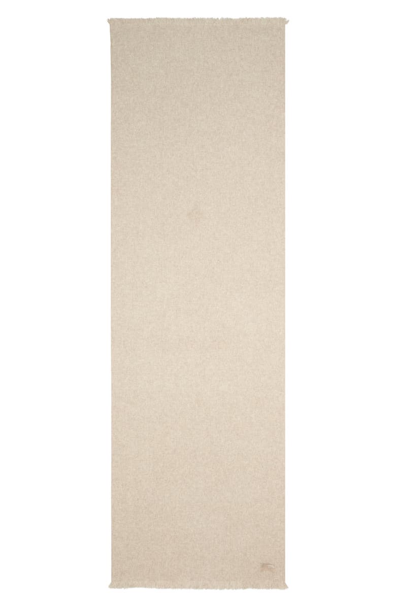 Burberry Equestrian Knight Design Cashmere Fringe Scarf, Main, color, 