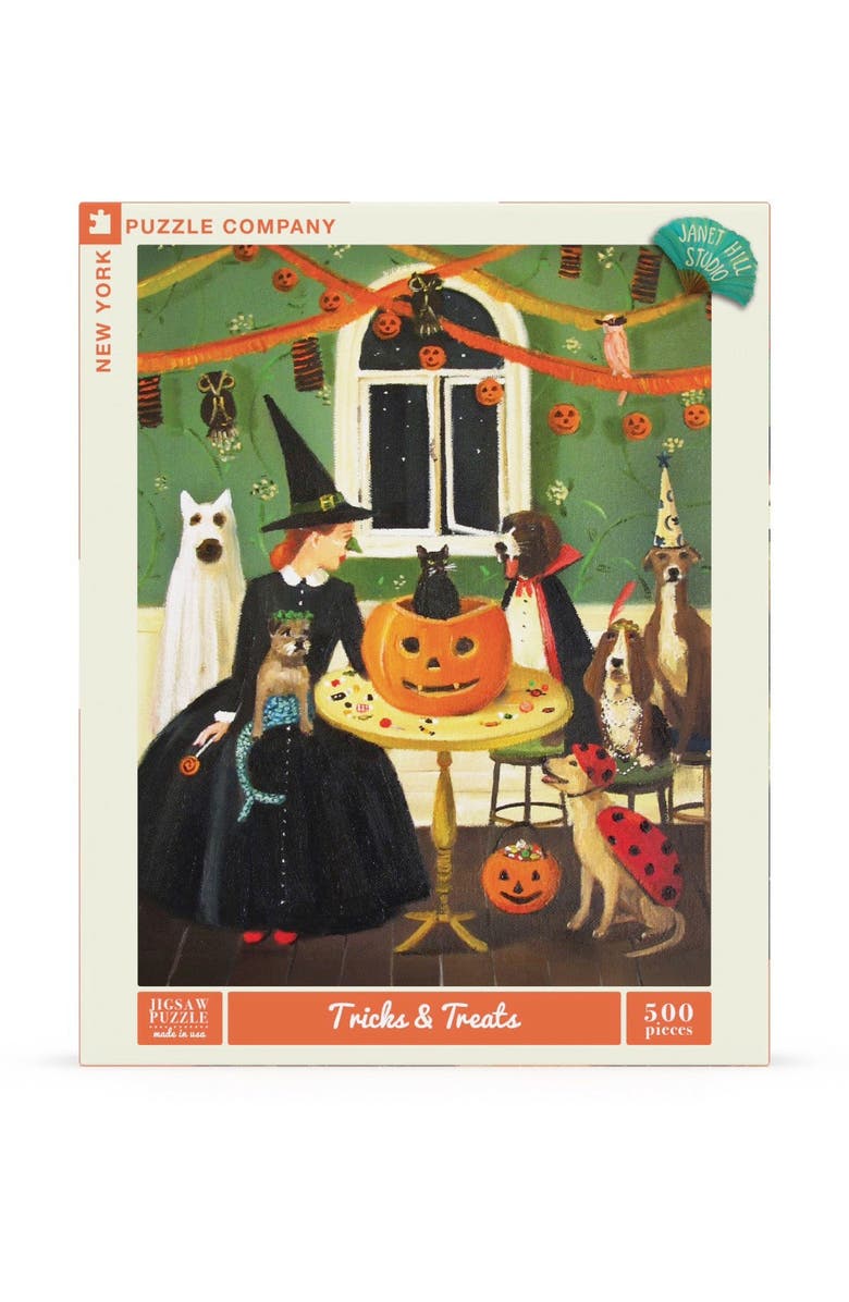 NEW YORK PUZZLE COMPANY Tricks & Treats 500 Piece Puzzle, Main, color, NO COLOR