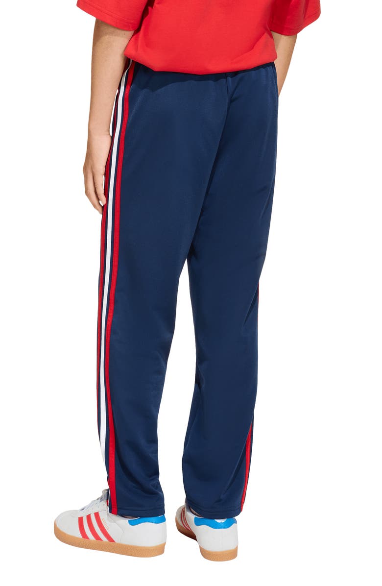 adidas Originals Kids' Firebird Recycled Polyester Track Pants, Alternate, color, Night Indigo/Dark Football Gold
