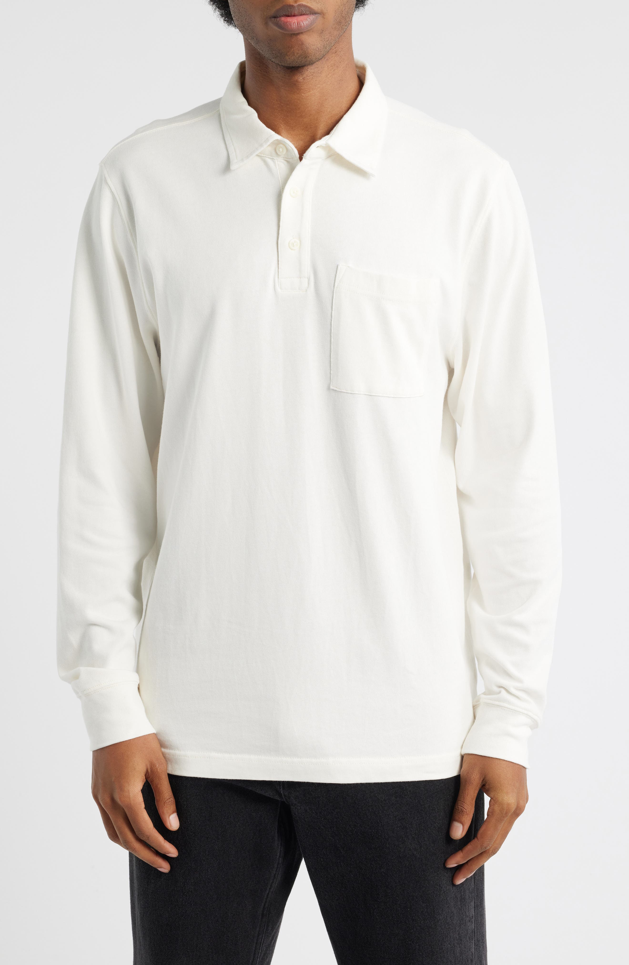 Long Sleeve Heavyweight Jersey Polo - image 5