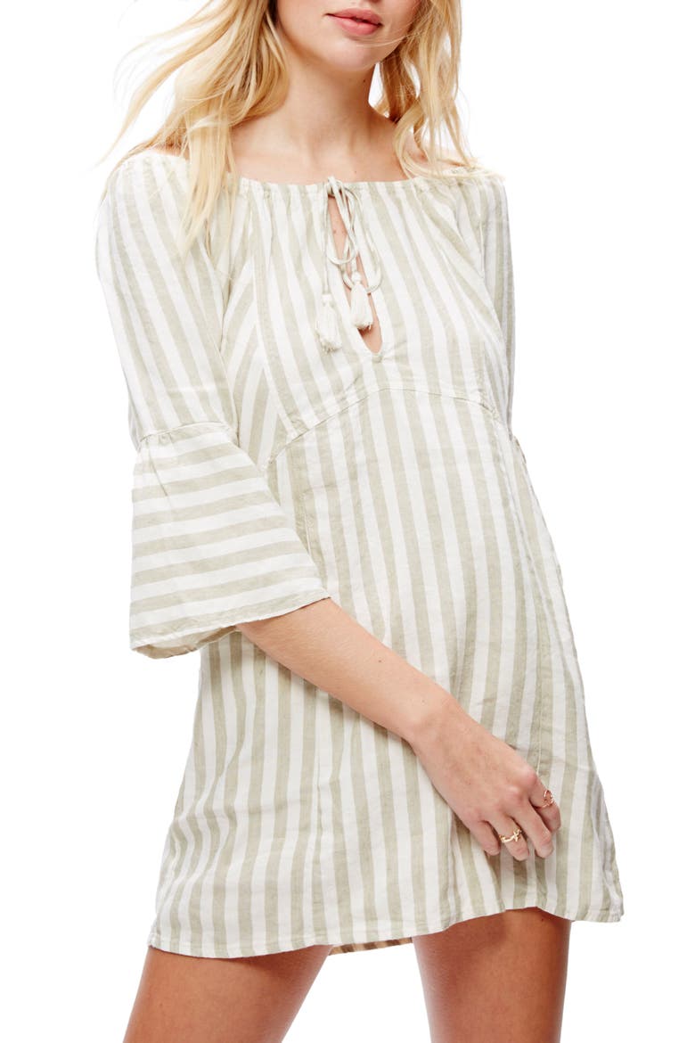 Folk Town Minidress, Alternate, color, NEUTRAL COMBO