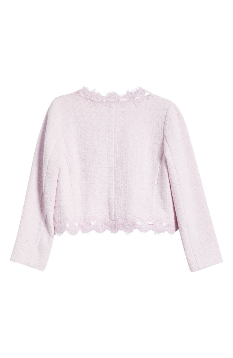 LoveShackFancy Kids' Tweed Jacket, Alternate, color, Pink