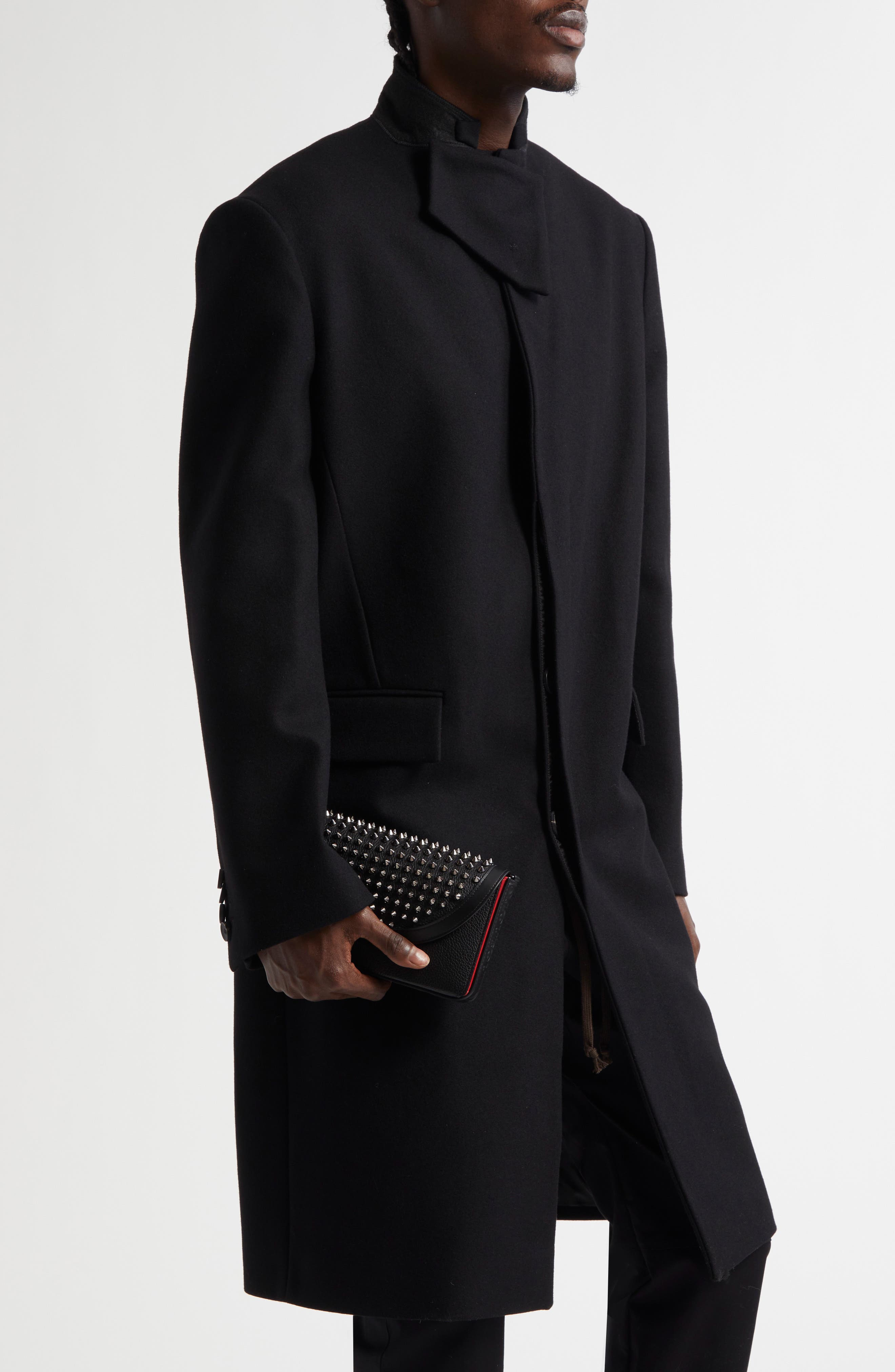 Christian Louboutin Funky Empire Leather Wallet on a Strap, Alternate, color, 