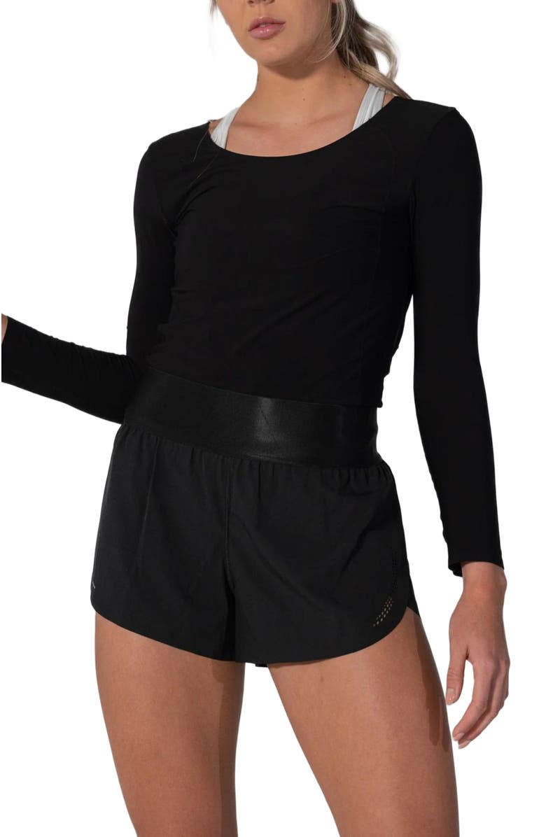 AVI Bounce-It Pickleball Long Sleeve, Alternate, color, Black Beauty