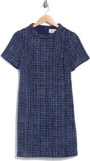 Eliza J Bouclé Shift Dress