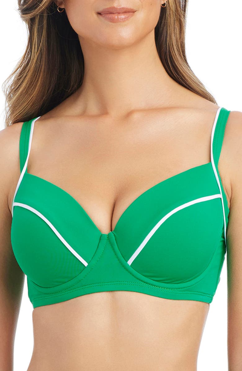 BLEU by Rod Beattie Underwire Bikini Top, Main, color, Clover