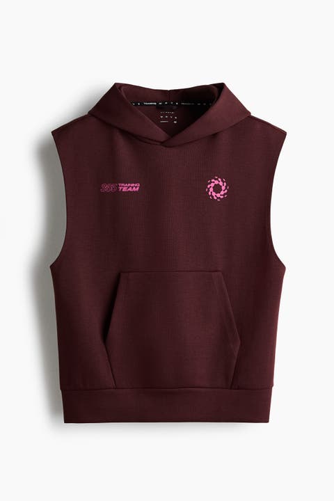 Sleeveless Sports Hoodie With Drymove