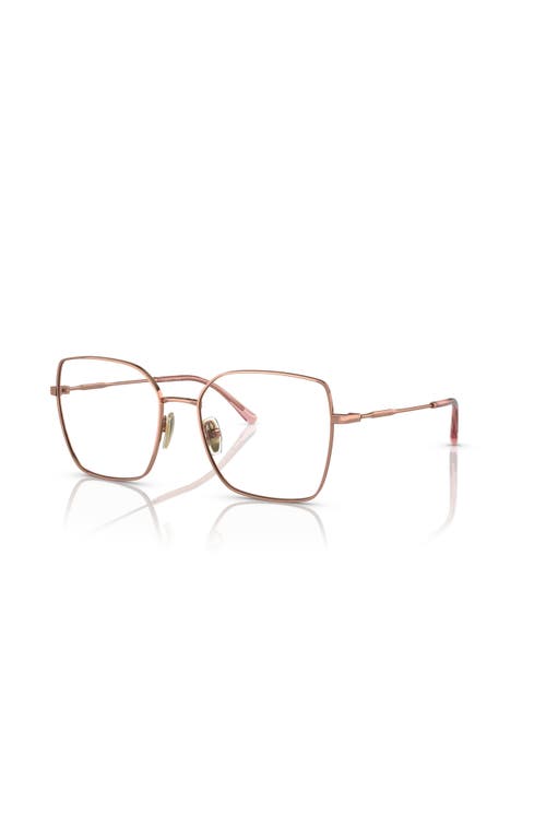Vogue Eyewear 53mm Irregular Optical Glasses In Pink