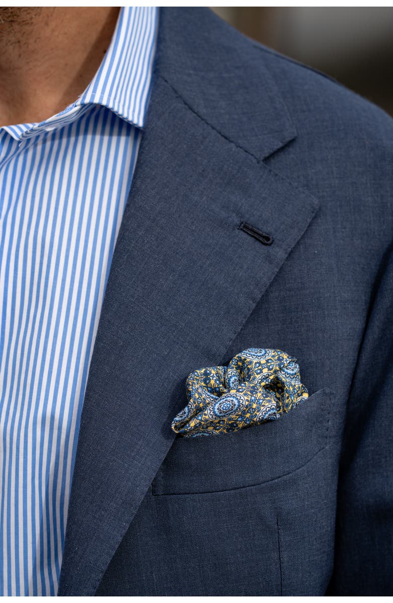 Elizabetta Fiastra - Silk Pocket Square for Men, Alternate, color, 