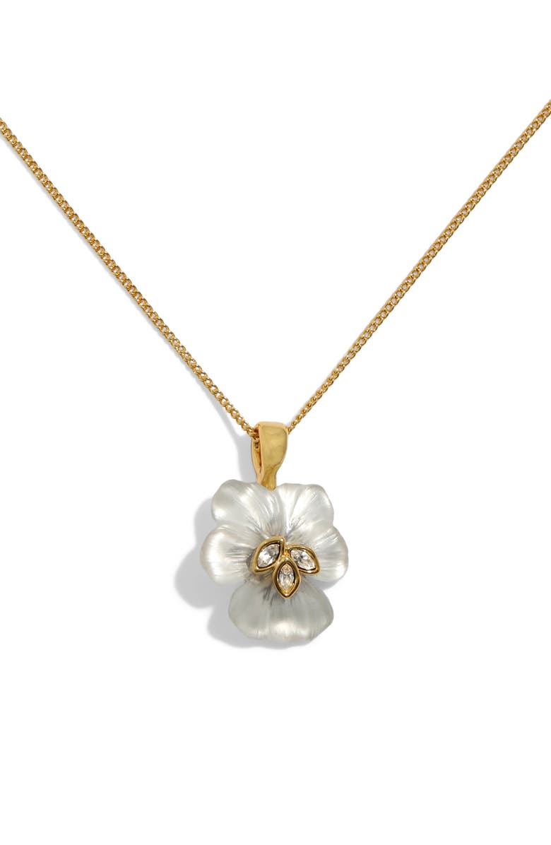 Alexis Bittar Pansy Lucite<sup>®</sup> Flower Pendant Necklace, Main, color, 