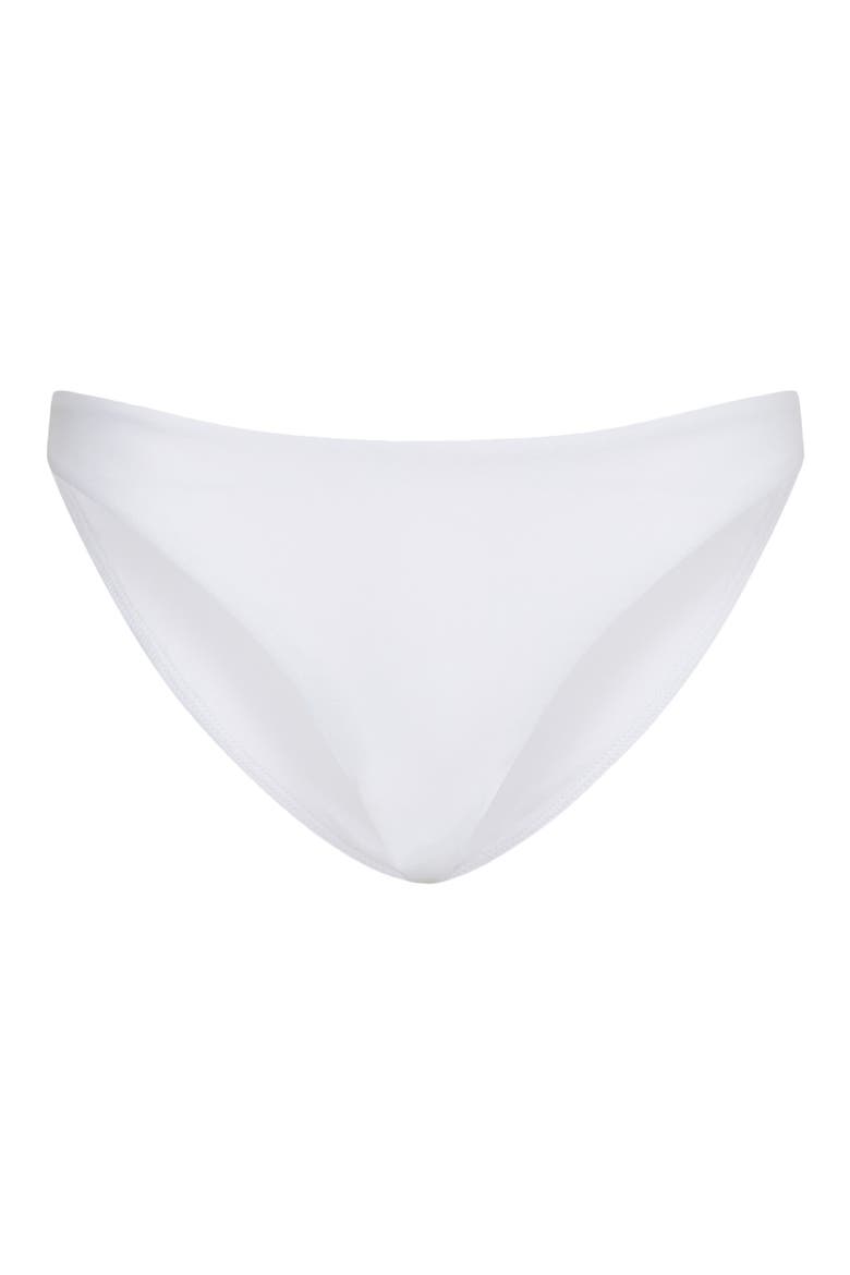 Solid Margot Bikini Bottoms, Alternate, color, WHITE