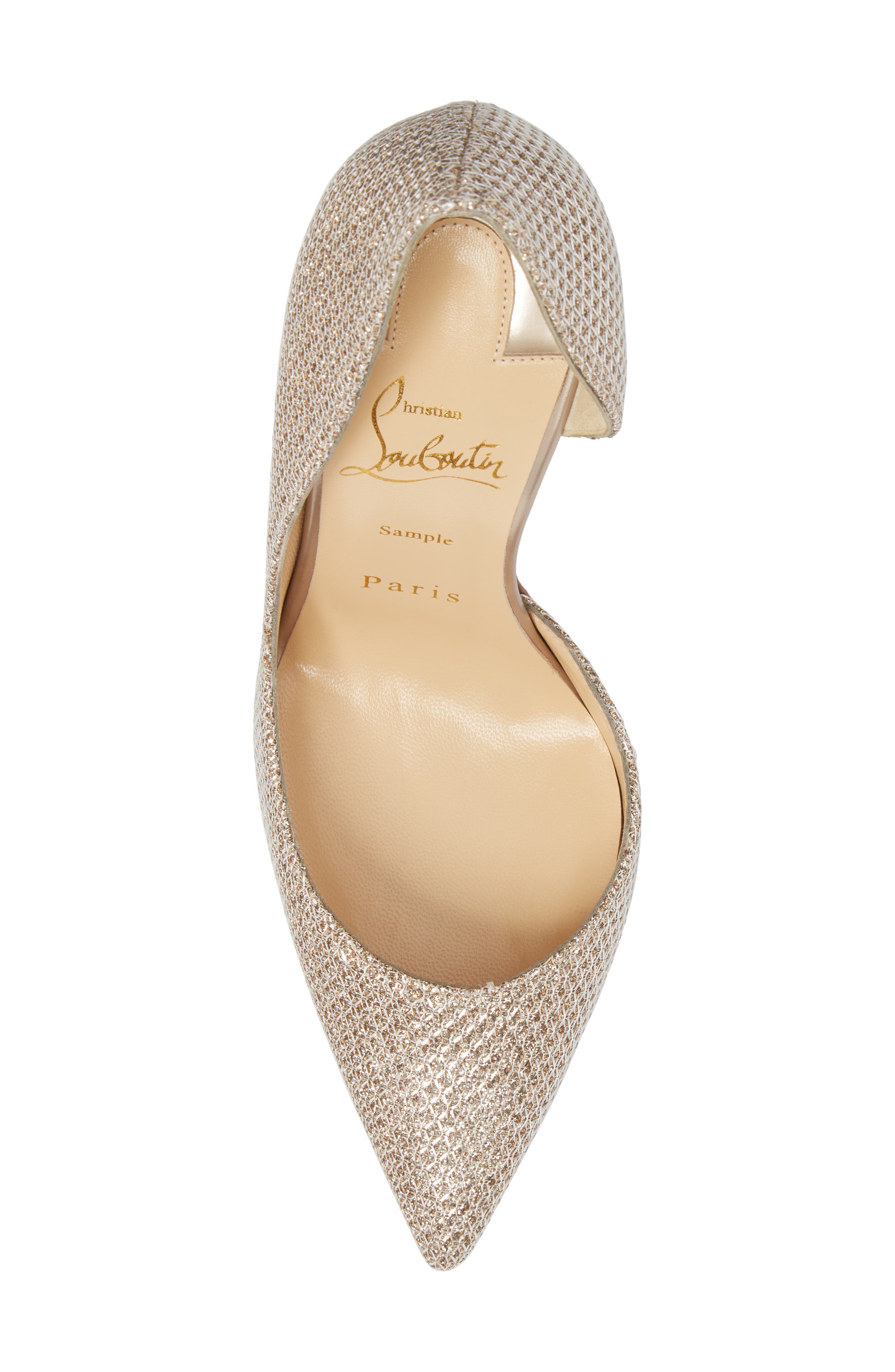 Christian Louboutin Iriza Half d'Orsay Pump, Alternate, color, 