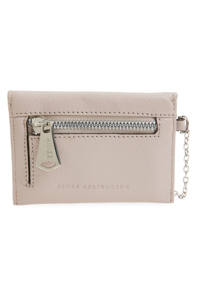 Ashley Leather Pouch, Alternate, color, SILVER FOX