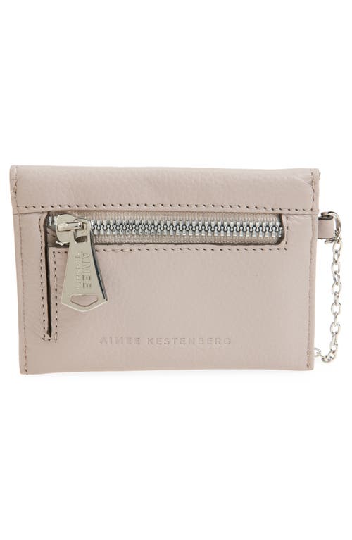 Aimee Kestenberg Ashley Leather Pouch In Silver Fox