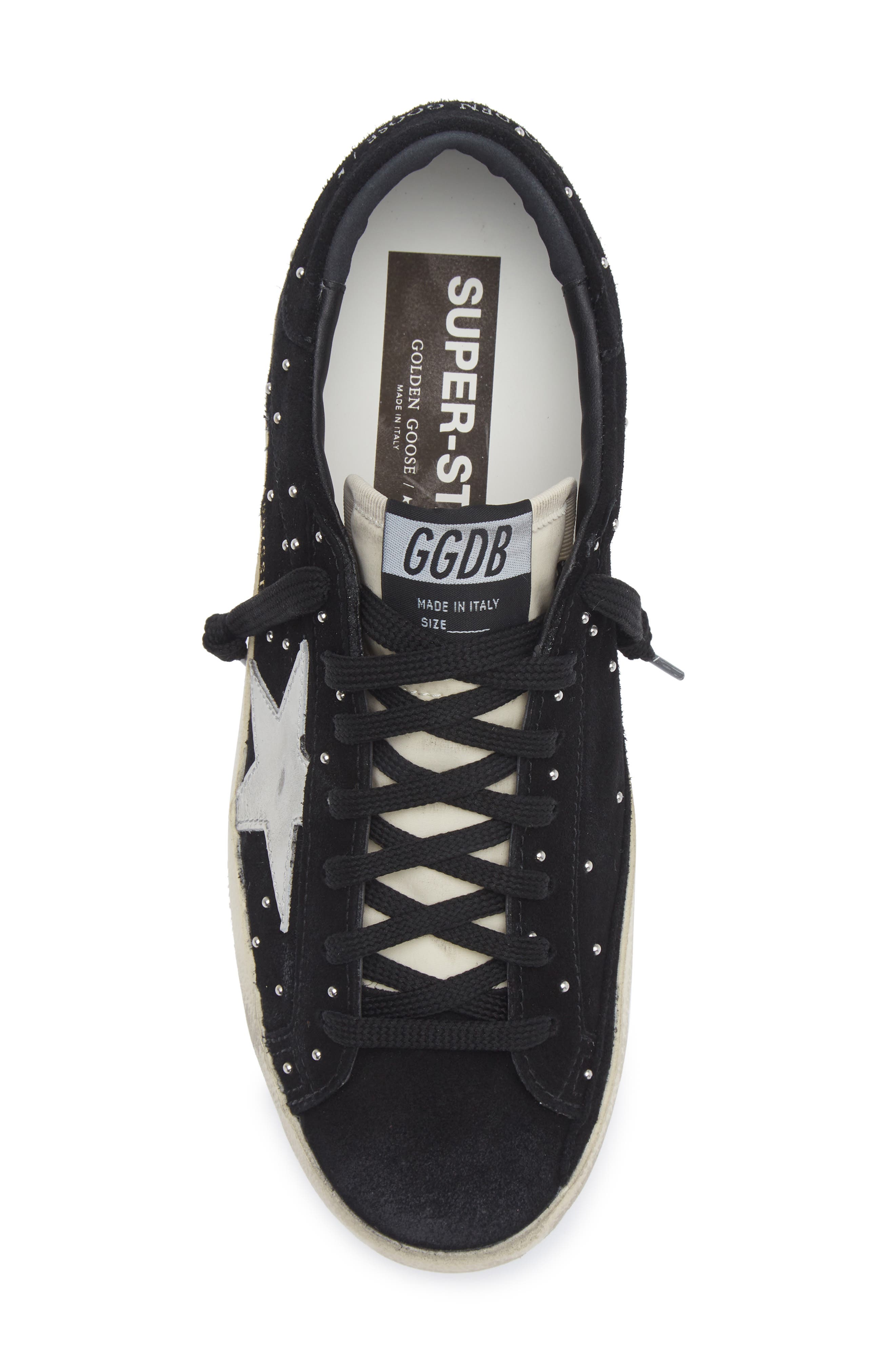 Golden Goose Super-Star Low Top Sneaker, Alternate, color, Black/White/Beige